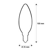 SEGULA LED Elegant Line E14 3W kaars 2.700 K filament dimbaar