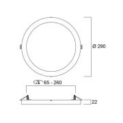 LED plafondlamp START 5in1, wit, Ø 29 cm, CCT, dimbaar