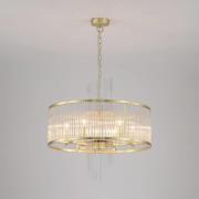 Hanglamp Lara, Ø 55 cm, goudkleurig/helder, glas/metaal