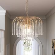 Hanglamp Pioggia met kristallen regen Ø50cm goud
