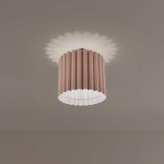 Plafondlamp Aria, cappuccino, microvezel, E27