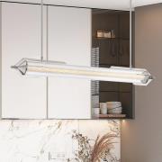 LED hanglamp ESPADA, gepolijst chroom, 122 cm, metaal/glas