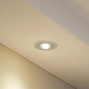 Lindby inbouwlamp Jyla, mat wit, Ø 13 cm, GX53