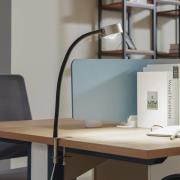 Lindby schroefklemlamp Jyla, mat nikkel, GX53, flexibele arm