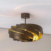 Vento plafondlamp, koffiebruin, Ø 50 cm