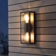Buitenwandlamp Alamonte 1, 2-lamps rechthoek