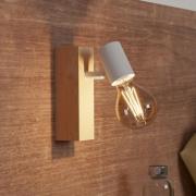 Wandlamp Townshend 3 van hout, wit