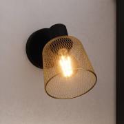 EGLO Coslada wandspot, zwart/messing