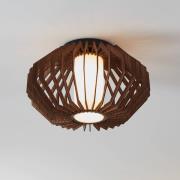 Plafondlamp Rusticaria met houten steunen