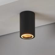 LED plafondlamp Carosso-Z, zwart, CCT, RGB