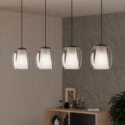 Ciampino hanglamp, zwart, 4-lamps.