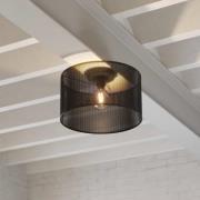 Plafondlamp Manby, Ø 45 cm, zwart, staal