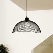 Pompeya hanglamp, lengte 45 cm, zwart, staal