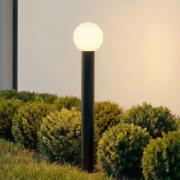 Lindby tuinpadverlichting Dangan, wit, hoogte 90 cm, glas, metaal