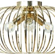 Plafondlamp Globe, goudkleurig, Ø 51 cm, 3-lamps, E27