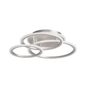 LED plafondlamp GELDER, nikkel, 60x51 cm, afstandsbediening RGBW