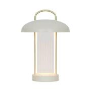 LED tafellamp op batterijen Mirano, beige, hoogte 29 cm Metaal