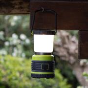 LED-accu-buitenlamp 850944 zwart/groen hoogte 19 cm kunststof