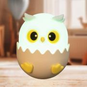 LED-batterijlamp Ella, blauw, hoogte 12 cm, siliconen