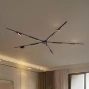 Railsysteem 48V Lumaro, 10 LED-strips, zwart, CCT