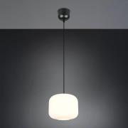 Hanglamp Signe, Ø 25 cm, wit, glas, E27