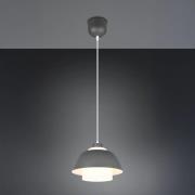 Hanglamp Tilos, antraciet, Ø 30 cm, metaal/glas, E27