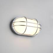 Buitenwandlamp Tumen, zinkkleurig, breedte 26 cm, metaal, IP44