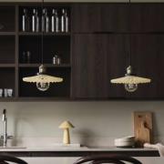 Globen Lighting hanglamp COBBLER, crème/oud messing Ø 25 cm