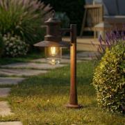 Lindby tuinpadverlichting Eloretta, roest, 60 cm, staal, IP44, E27