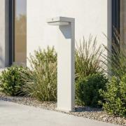 Lindby LED sokkellamp Eleazar, wit, aluminium, sensor