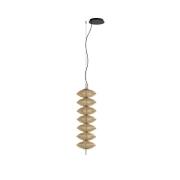 Bover LED hanglamp Yuyun S/7L, dimbaar 0-10V, beige