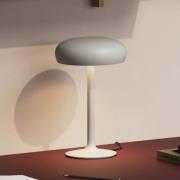 PLEASE WAIT to be SEATED LED tafellamp Emendo, grijs, dimbaar