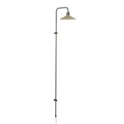Bover wandlamp Platet A/05, zwart/olijfgrijs, 142 cm, E14