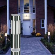 Tuinpadverlichting 475, roestvrij staal, hoogte 90 cm, bewegingsmelder