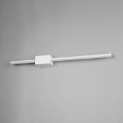 LED wandlamp Cassino, mat wit, breedte 70 cm, metaal