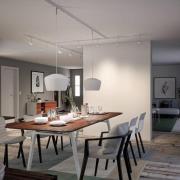 Paulmann URail kabeldoorvoer, signaalwit, 200 cm