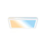 LED plafondlamp Tava A, CCT, 29 x 29 cm, wit, afstandsbediening