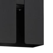 LED buiten wandlamp Briscola, zwart, hoogte 20 cm metaal, CCT