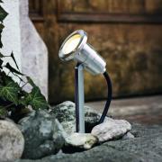 LED prikspot Nema, roestvrijstalen kleur, 24 cm, roestvrij staal