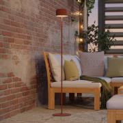 Solar LED terraslamp oranje hoogte 120 cm