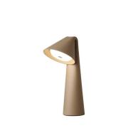 FRANDSEN LED tafellamp Ami, grijs-beige, 32 cm, dimbaar