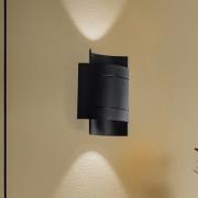 Euluna Isotta wandlamp, halfronde, zwart