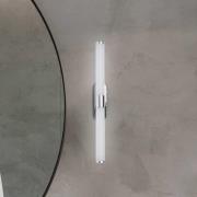 LED wandlamp Runt, chroom, 4.000 K, IP44, lengte 40 cm