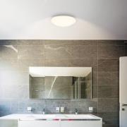 LED plafondlamp Elara, wit, Ø 29 cm, IP44, kunststof