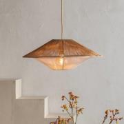 GOOD & MOJO hanglamp Lumbini, Ø50 cm, naturel, papieren snoer