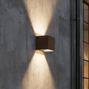 Ideal Lux buitenwandlamp Atom, bruin, 10 cm, metaal