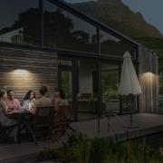 OSRAM Solar-wandlamp ENDURA STYLE SHORE, grijs, sensor, IP54