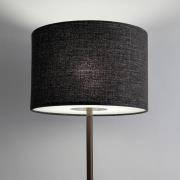 Vloerlamp Amarela, zwart gemêleerd, textiel, E27