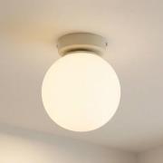 Plafondlamp Moonlight, zandkleurig, glas/metaal, 1-lamp