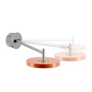 UMAGE LED wandlamp Asteria Long, oranje, staal, vaste aansluiting